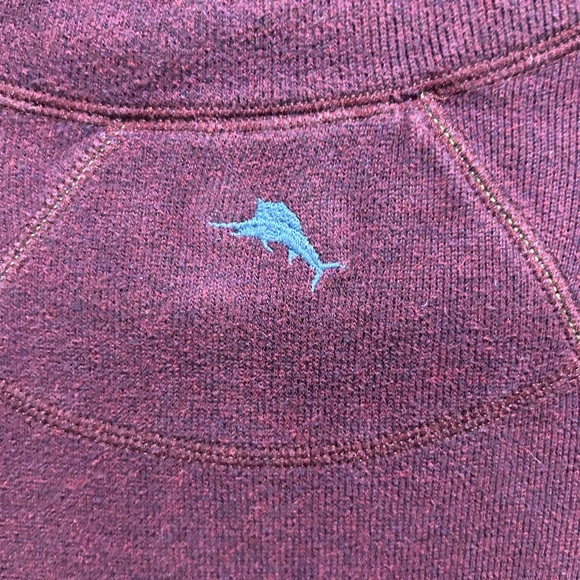 Tommy Bahama Reversible Pull-over. (Maroon and blue). Size Large. - Picture 2 of 5